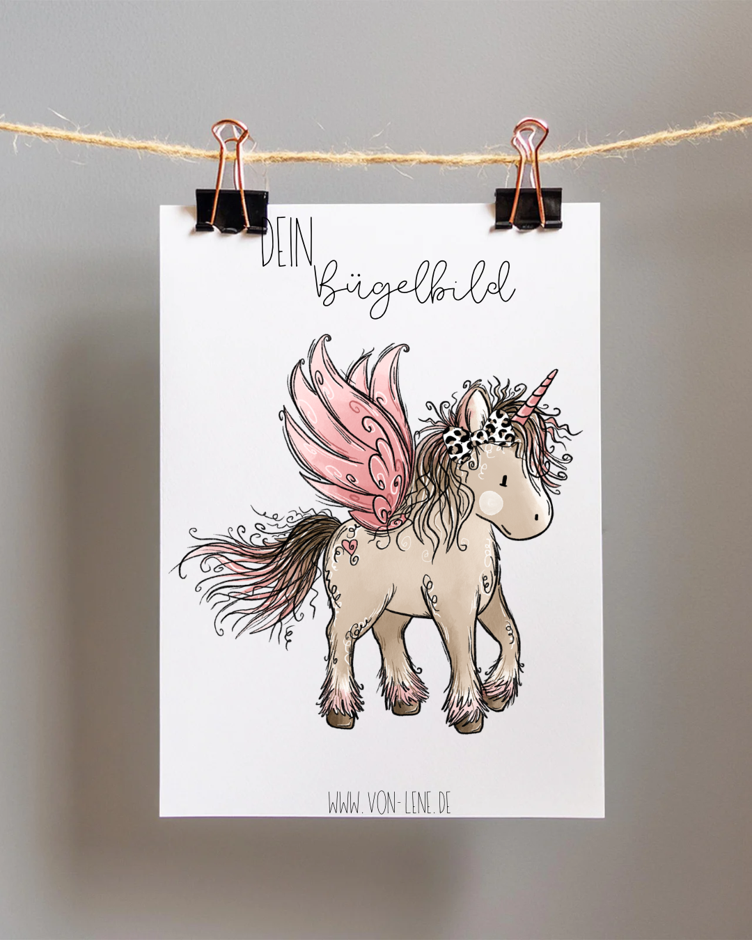 Bügelbild maxi Einhornzeit Pferd Leo