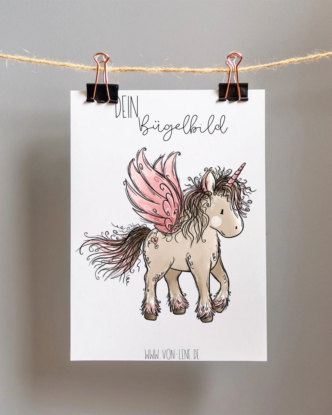 Bügelbild maxi Einhornzeit Pferd