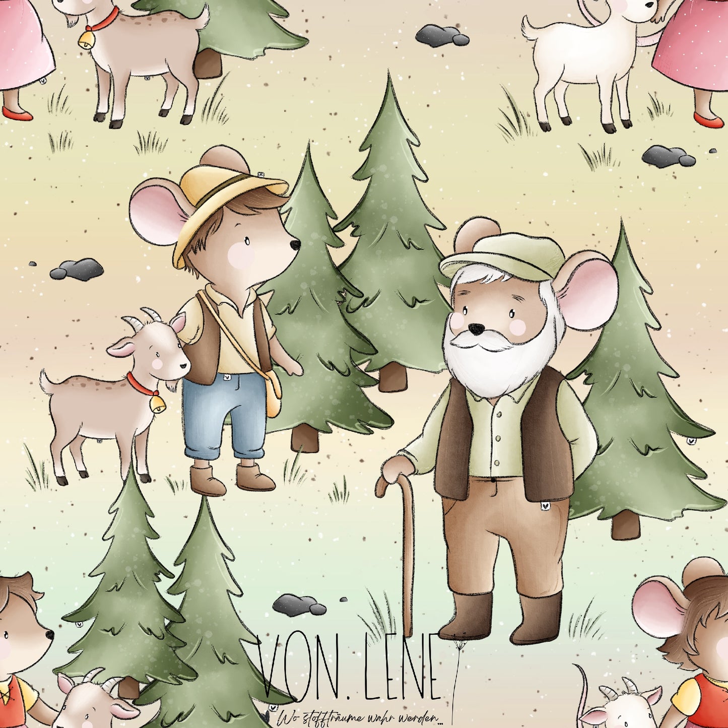 Alpenmäuse digitales Design