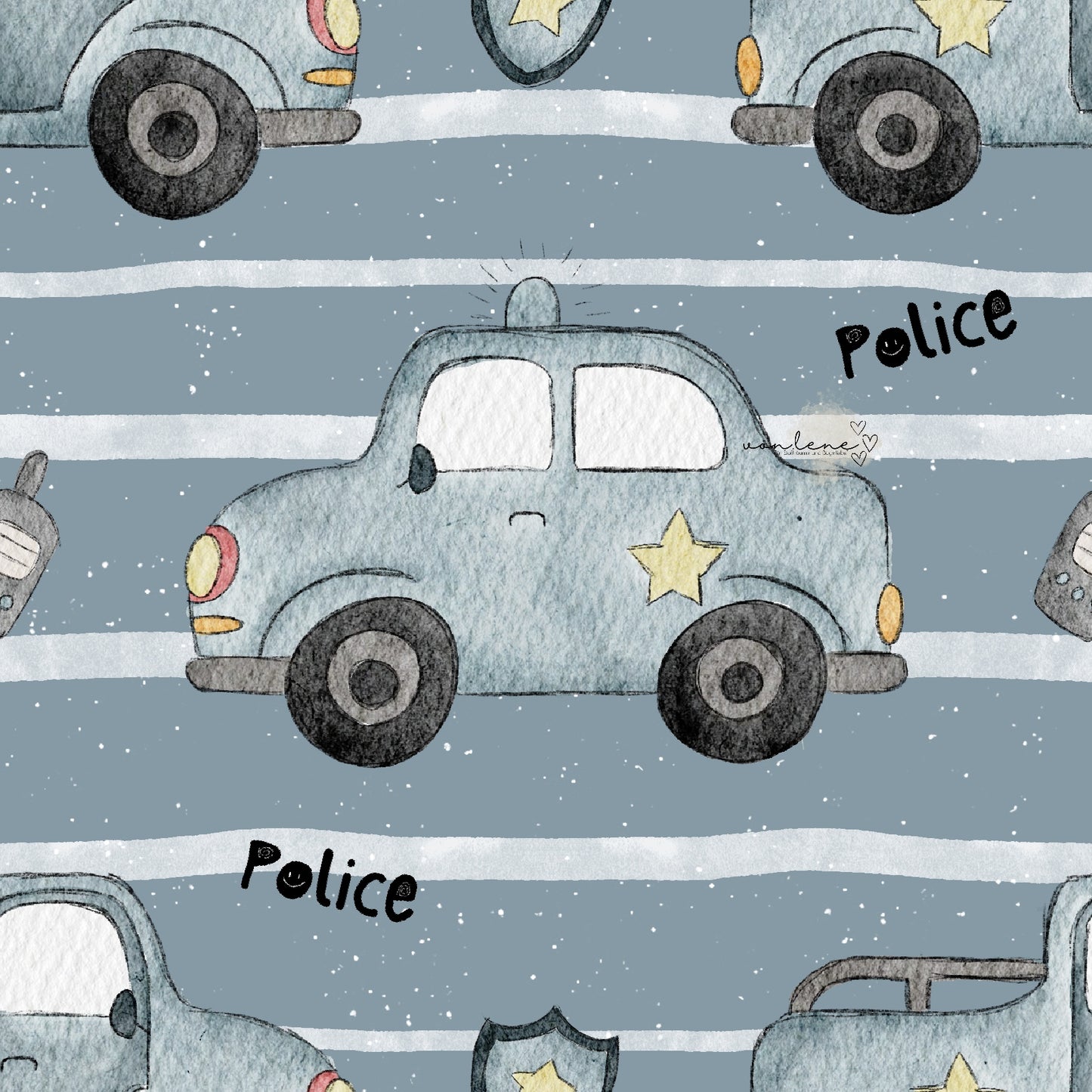 Polizeiauto digitales Design