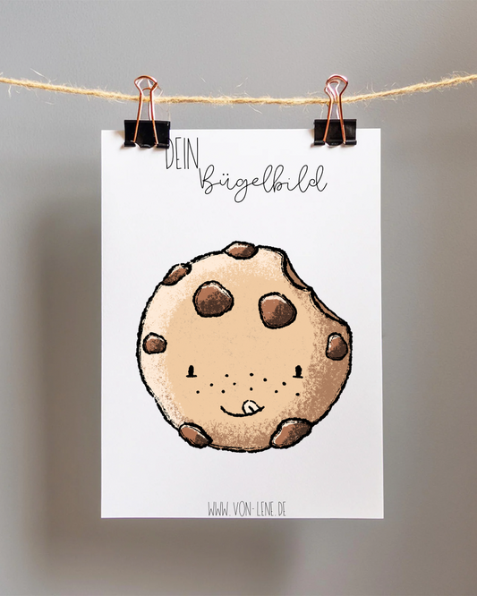 Bügelbild Cookie