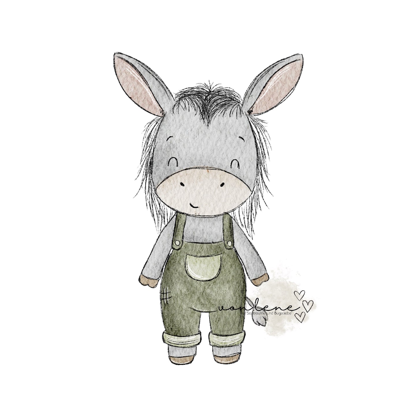 Emil der Esel digitales Design