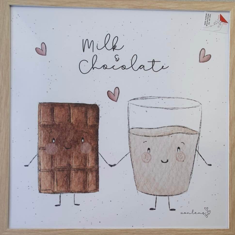 Posterbild im Bilderrahmen Milk&Friends