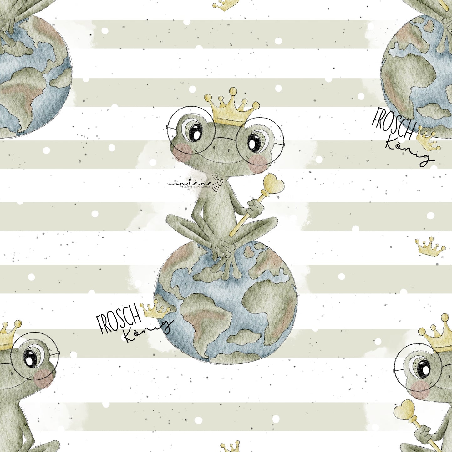 Frosch König digitales Design