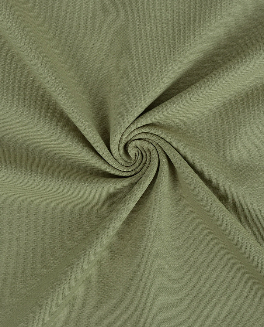 French Terry uni Hellgrün 1121