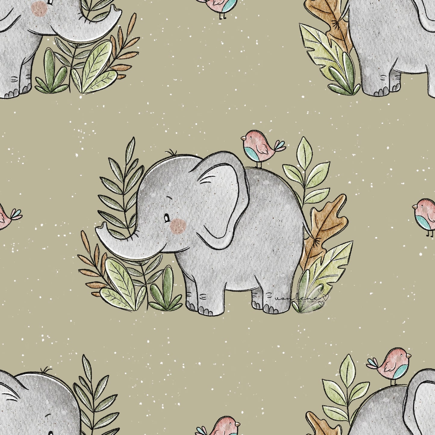 Elefant digitales Design