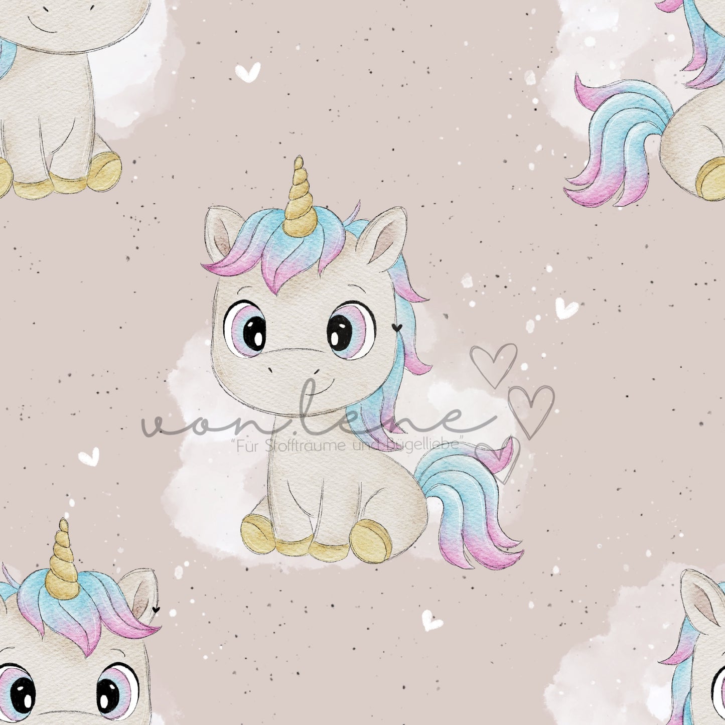 Mina das Einhorn Design Digital inkl. PNG Datei