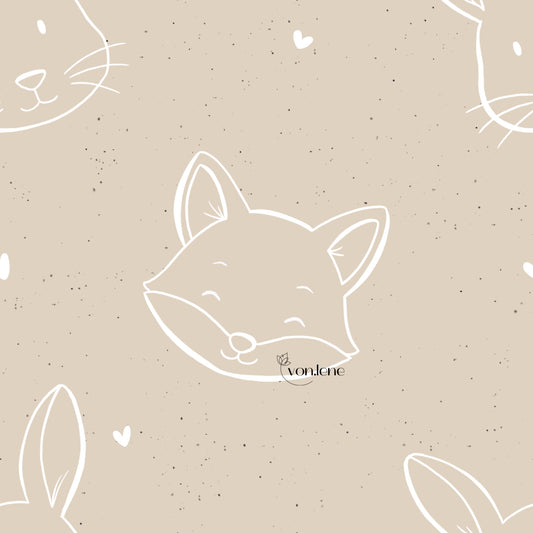 Waldtiere minimalistisch Design Digital (nicht exklusiv!)