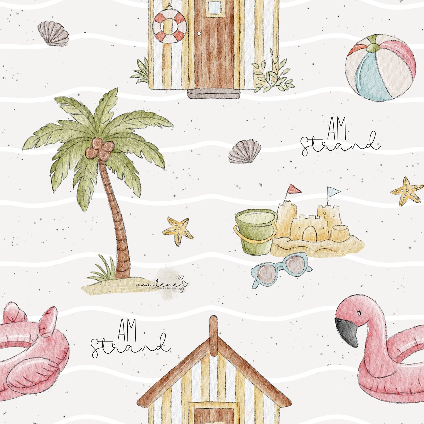 Am Strand digitales Design