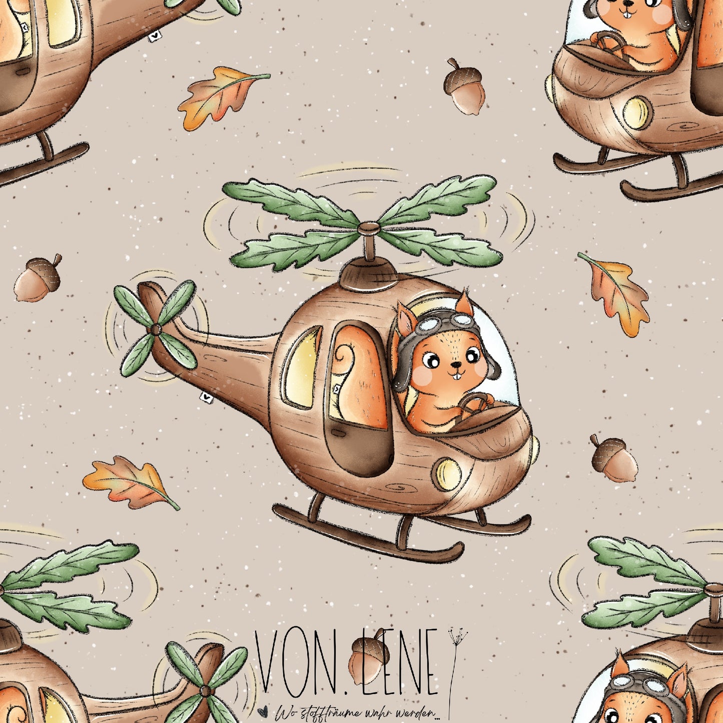 Herbstflug digitales Design