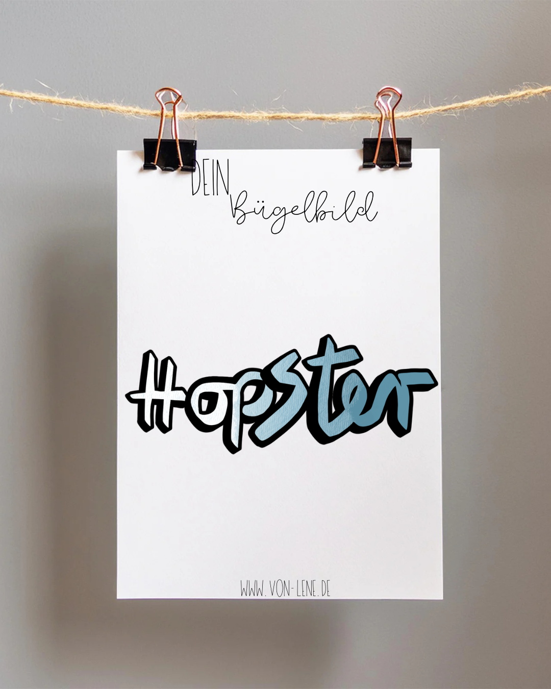 Bügelbild maxi Hopster