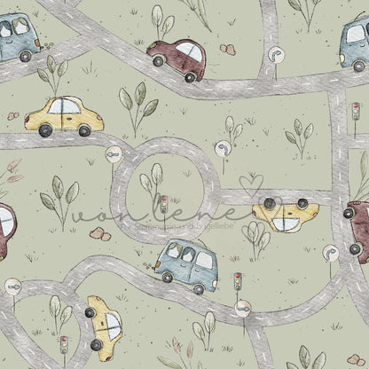 Im Straßenverkehr digitales Design