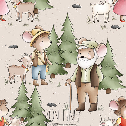 Alpenmäuse digitales Design