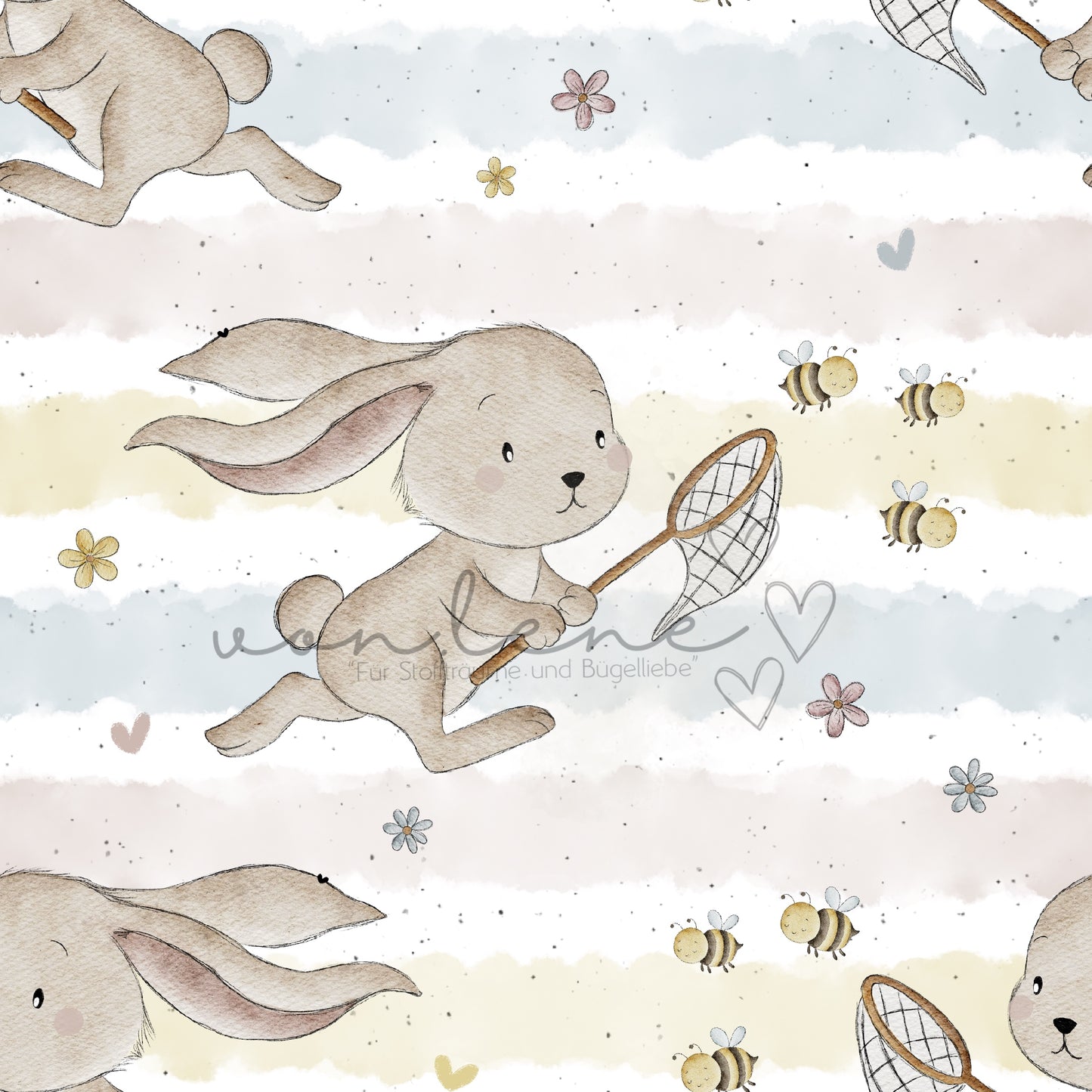 Hasenjagd Design Digital inkl. PNG Datei