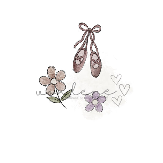 Hippo Ballerina Digital PNG