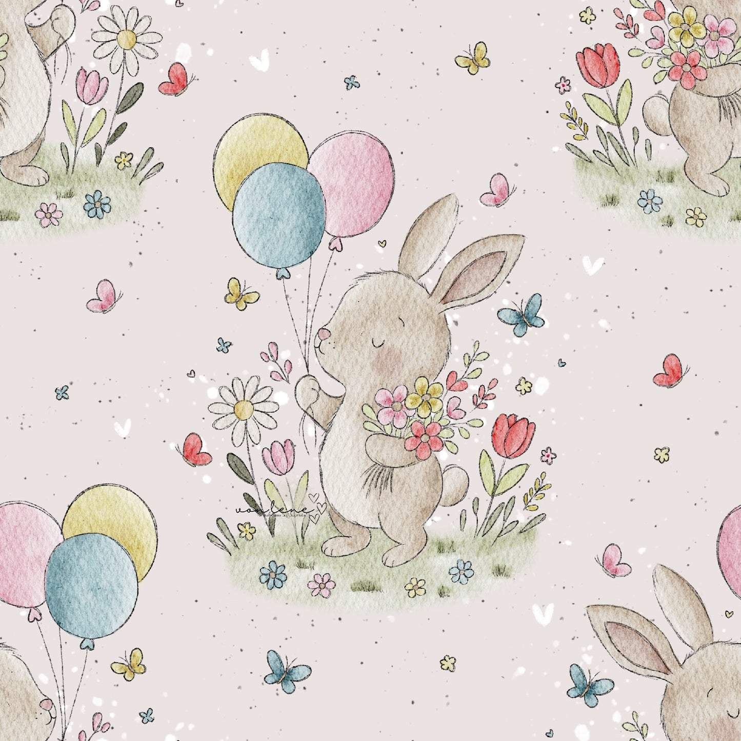 Frühlingshase digitales Design