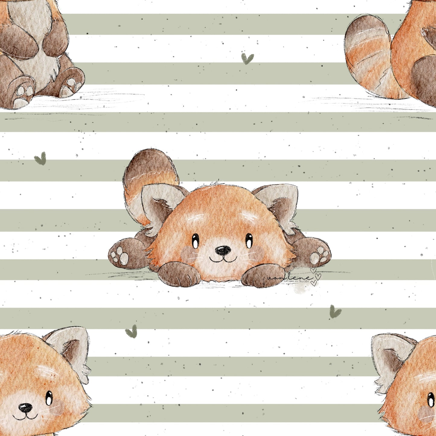 Roter Panda digitales Design