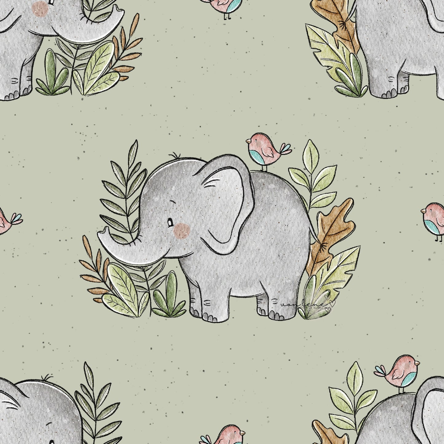 Elefant digitales Design