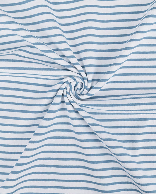 Streifen Jersey Jeans blau 401