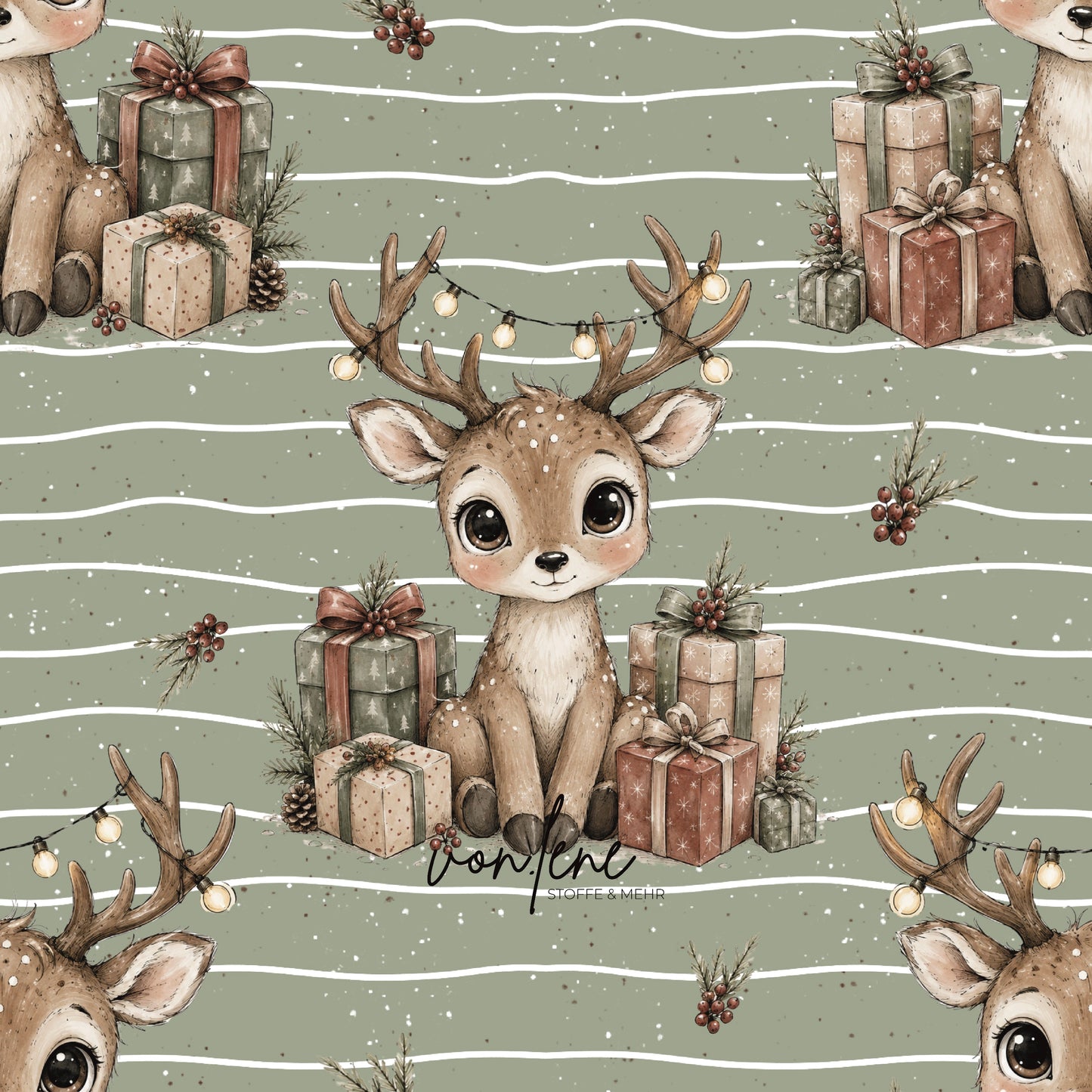 Weihnachtsreh digitales Design