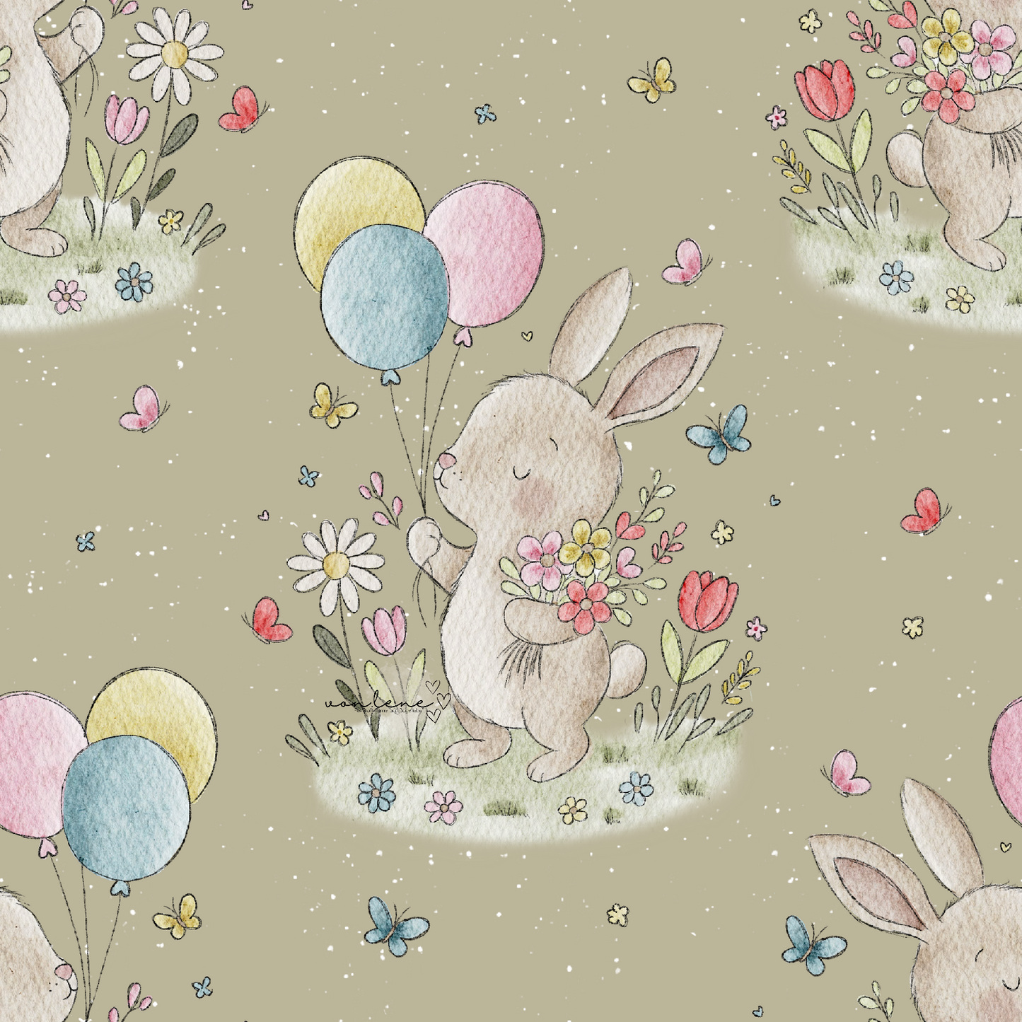 Frühlingshase digitales Design