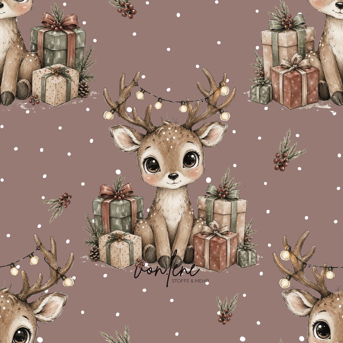 Weihnachtsreh digitales Design