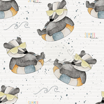 Schwimmdachs Design Digital inkl. PNG Datei