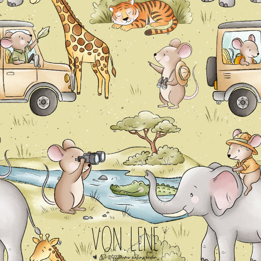 Mäuse Safari digitales Design