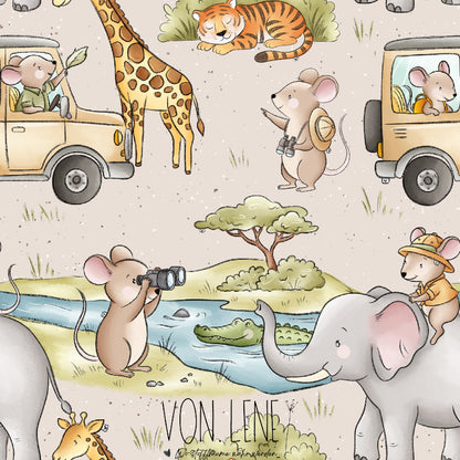 Mäuse Safari digitales Design