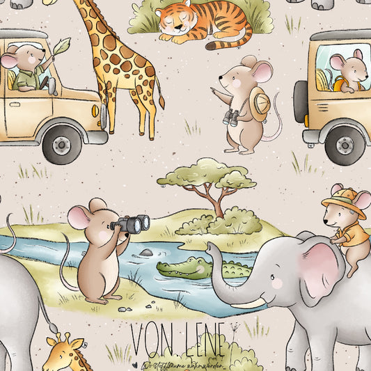 Mäuse Safari digitales Design
