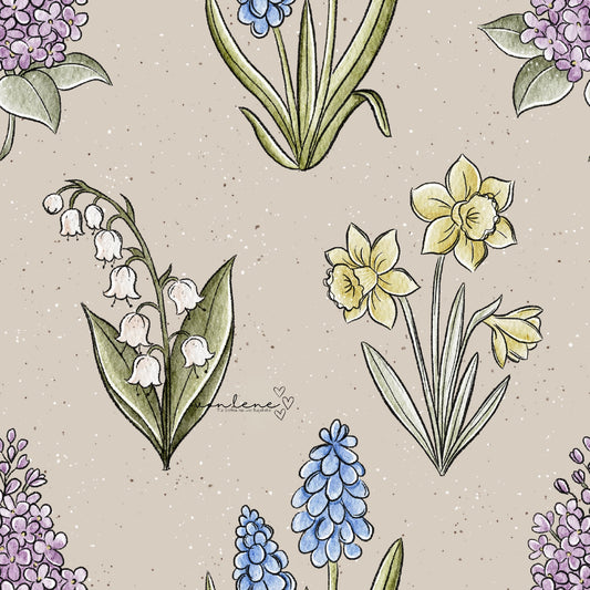 Frühlingsblumen digitales Design