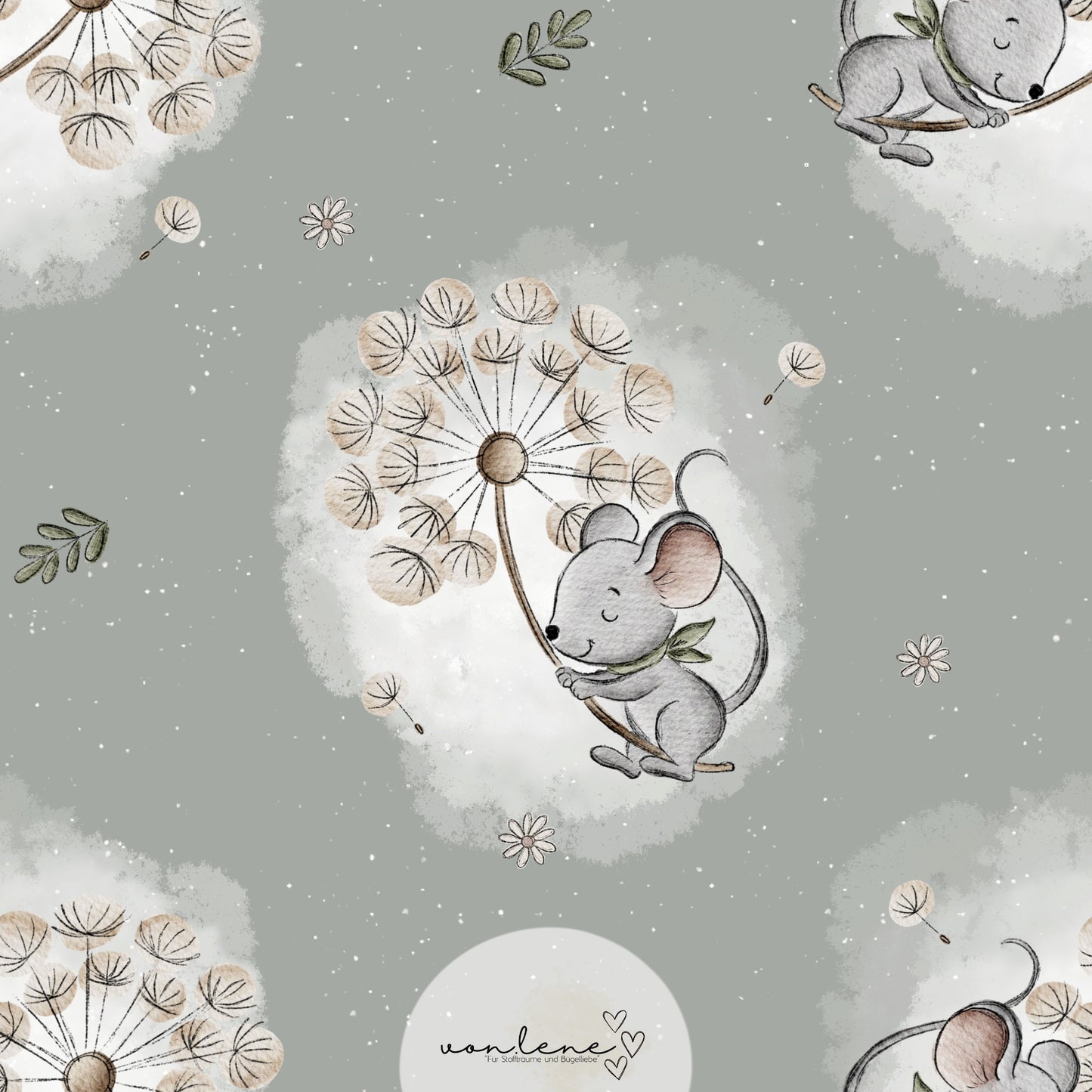 Pusteblume Maus Digital Design
