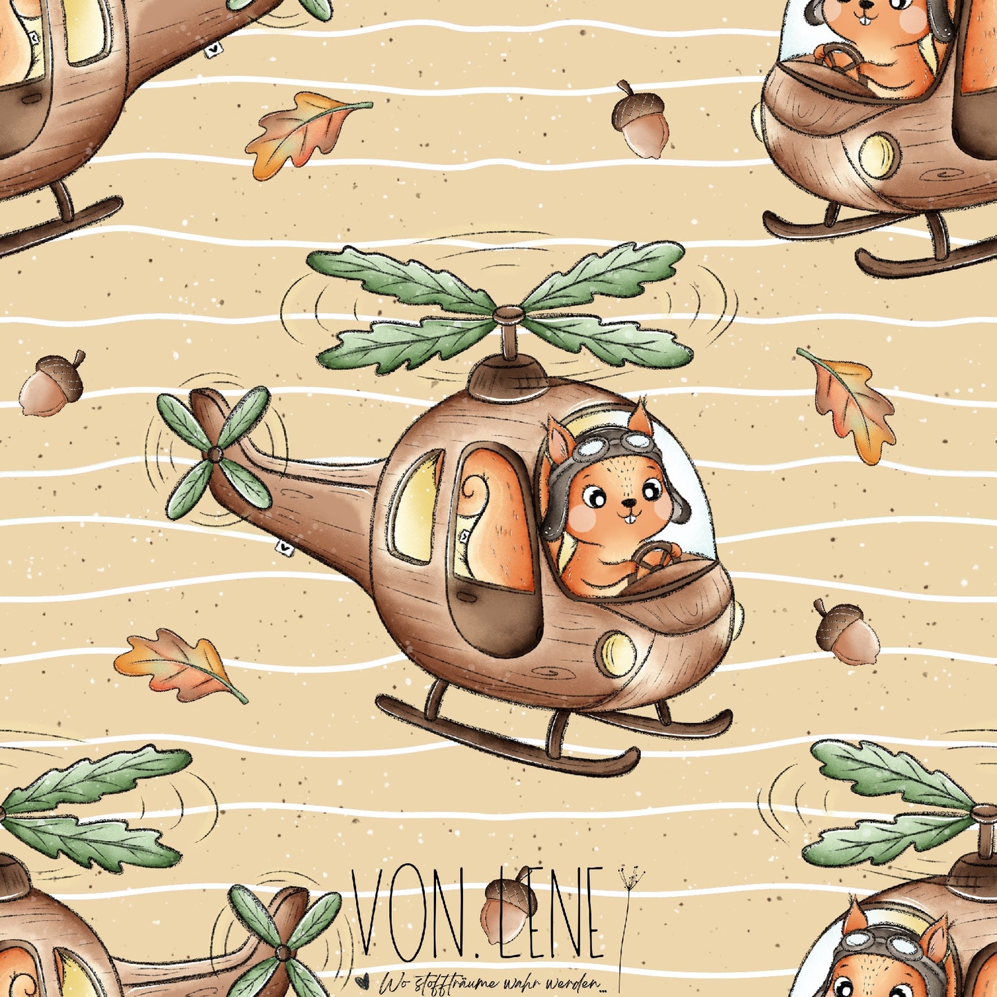 Herbstflug digitales Design