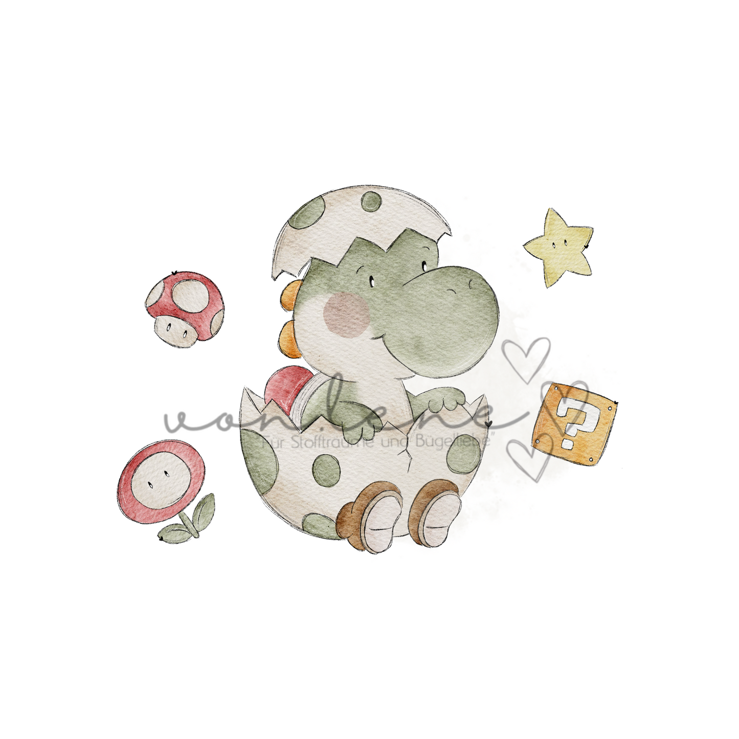 Dino Lino Design Digital inkl. PNG Datei