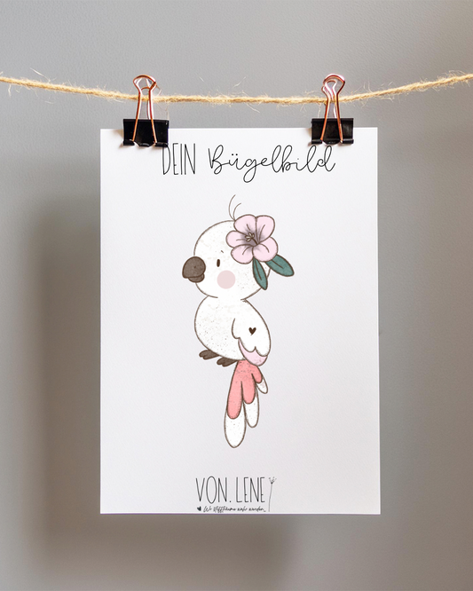 Bügelbild Tropenvogel