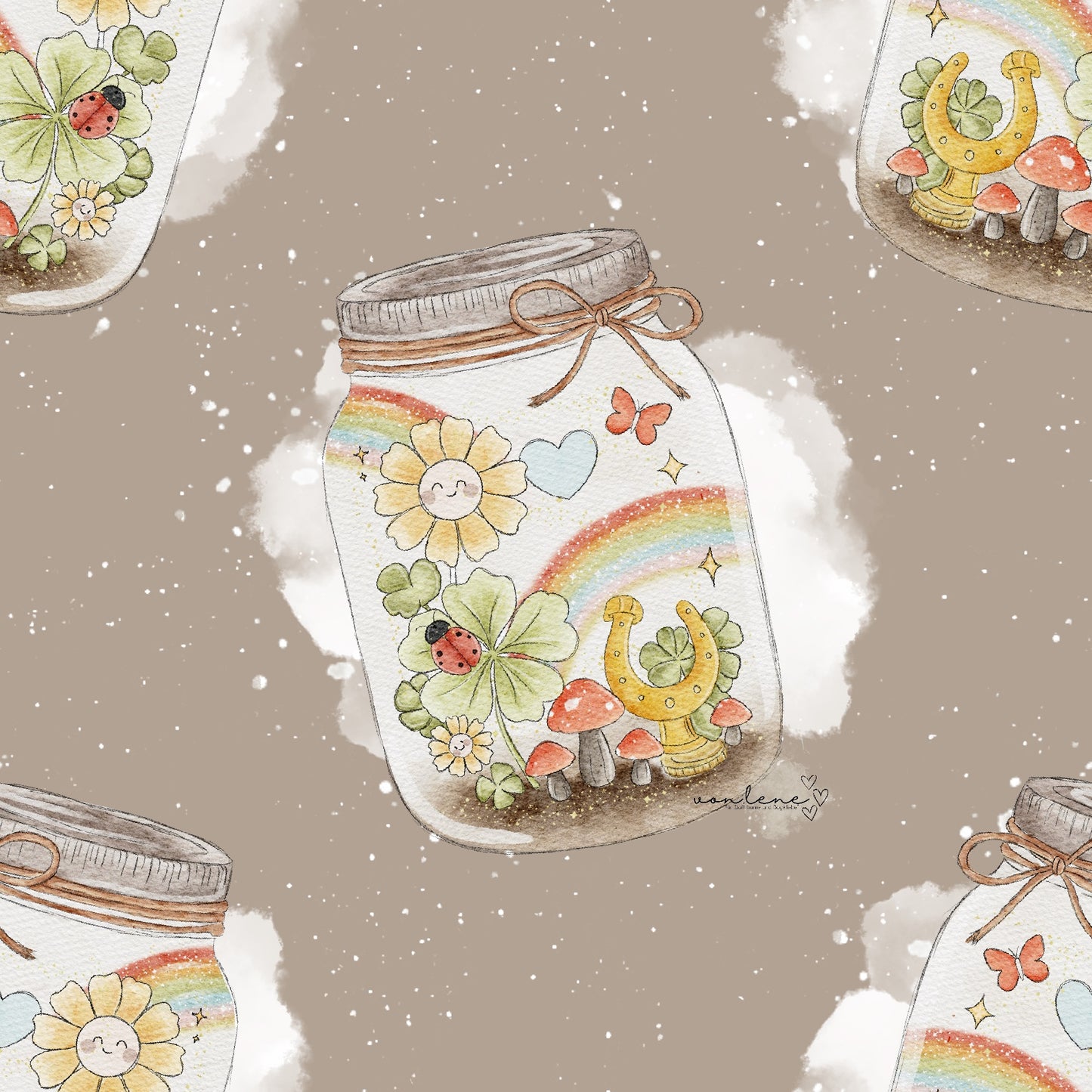 Glück im Glas digitales Design