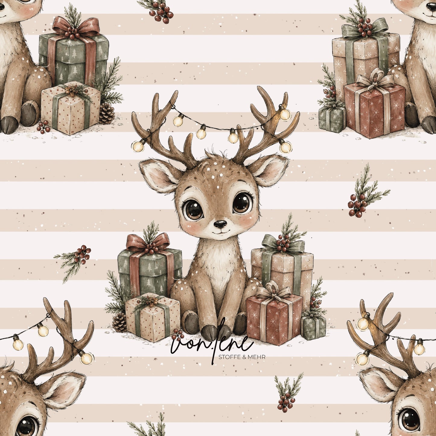 Weihnachtsreh digitales Design