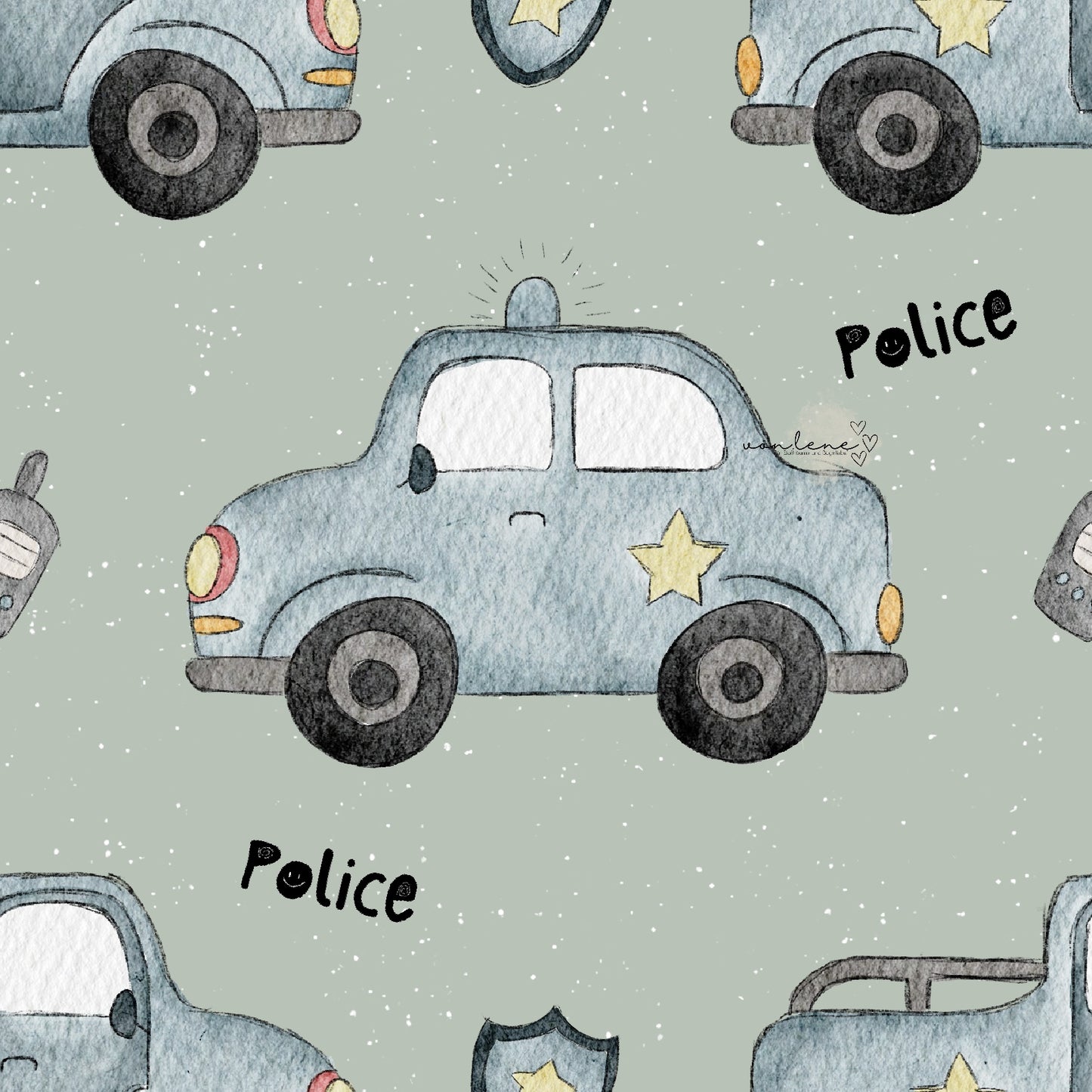 Polizeiauto digitales Design