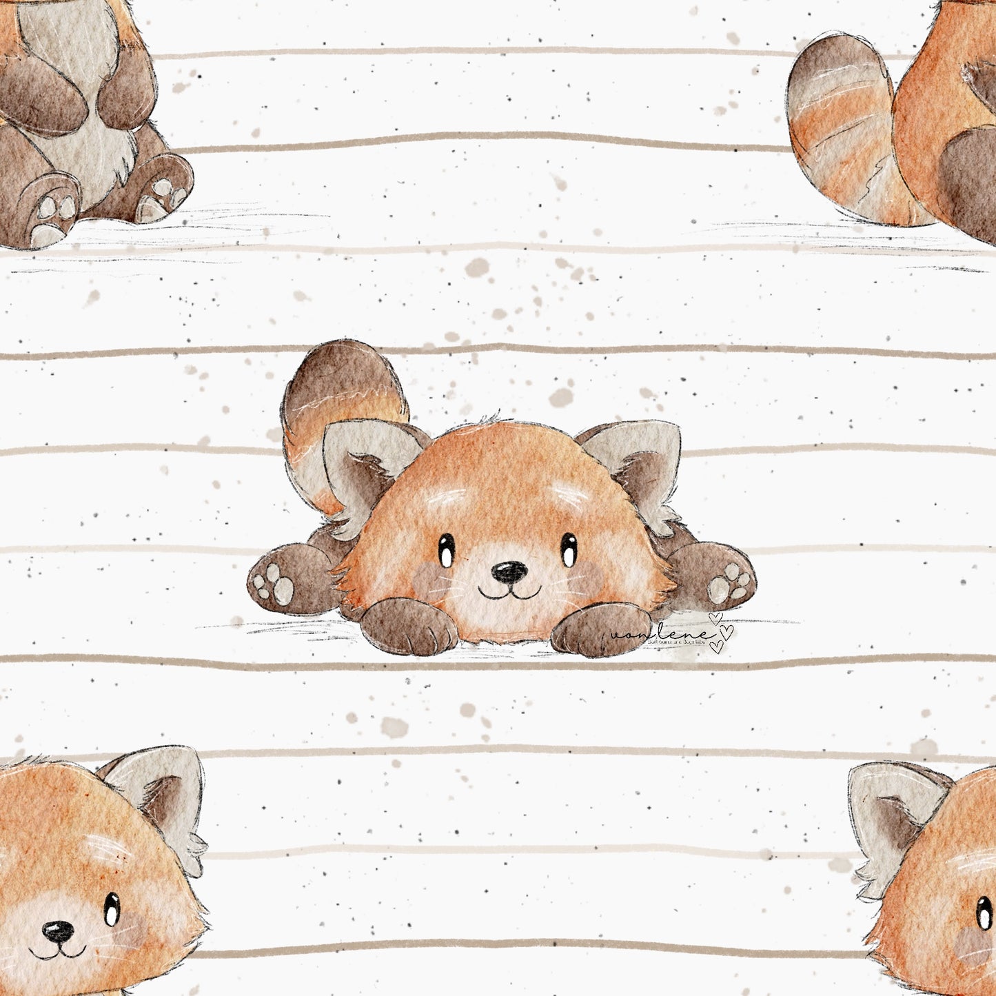 Roter Panda digitales Design
