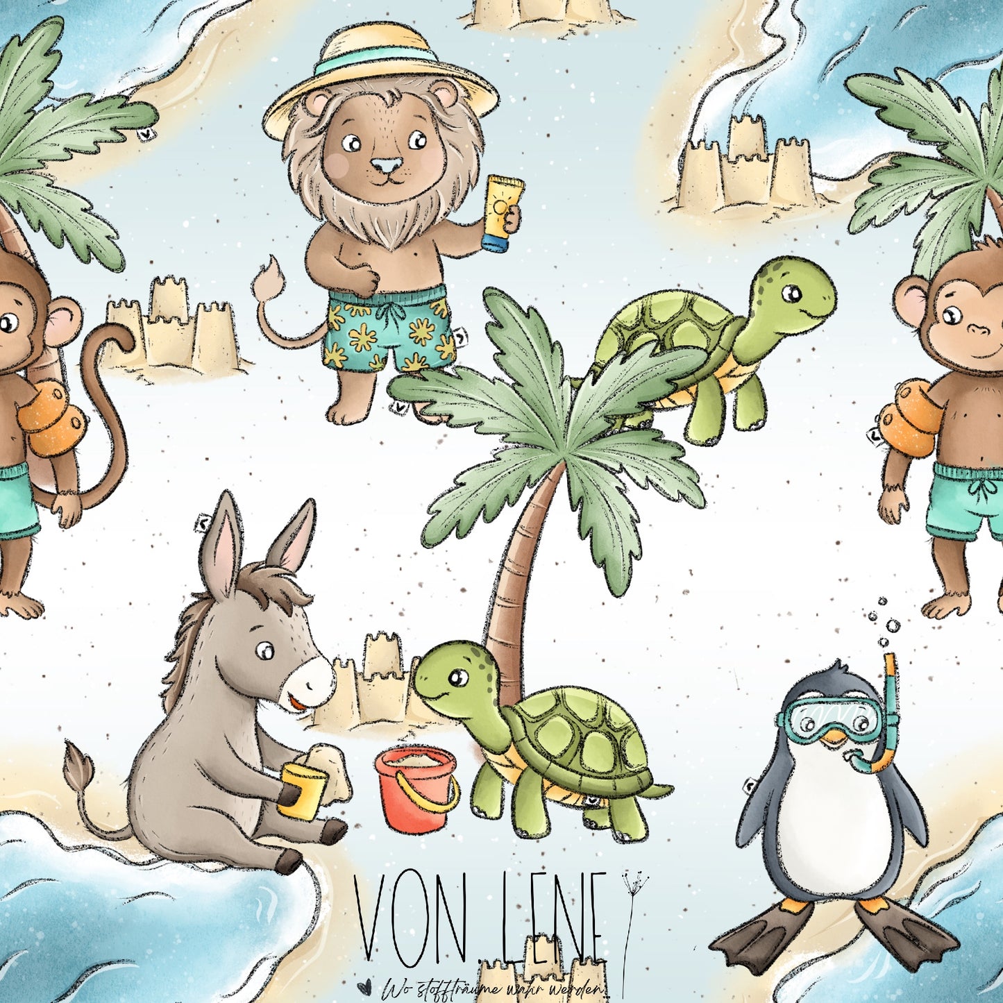 Am Strand digitales Design
