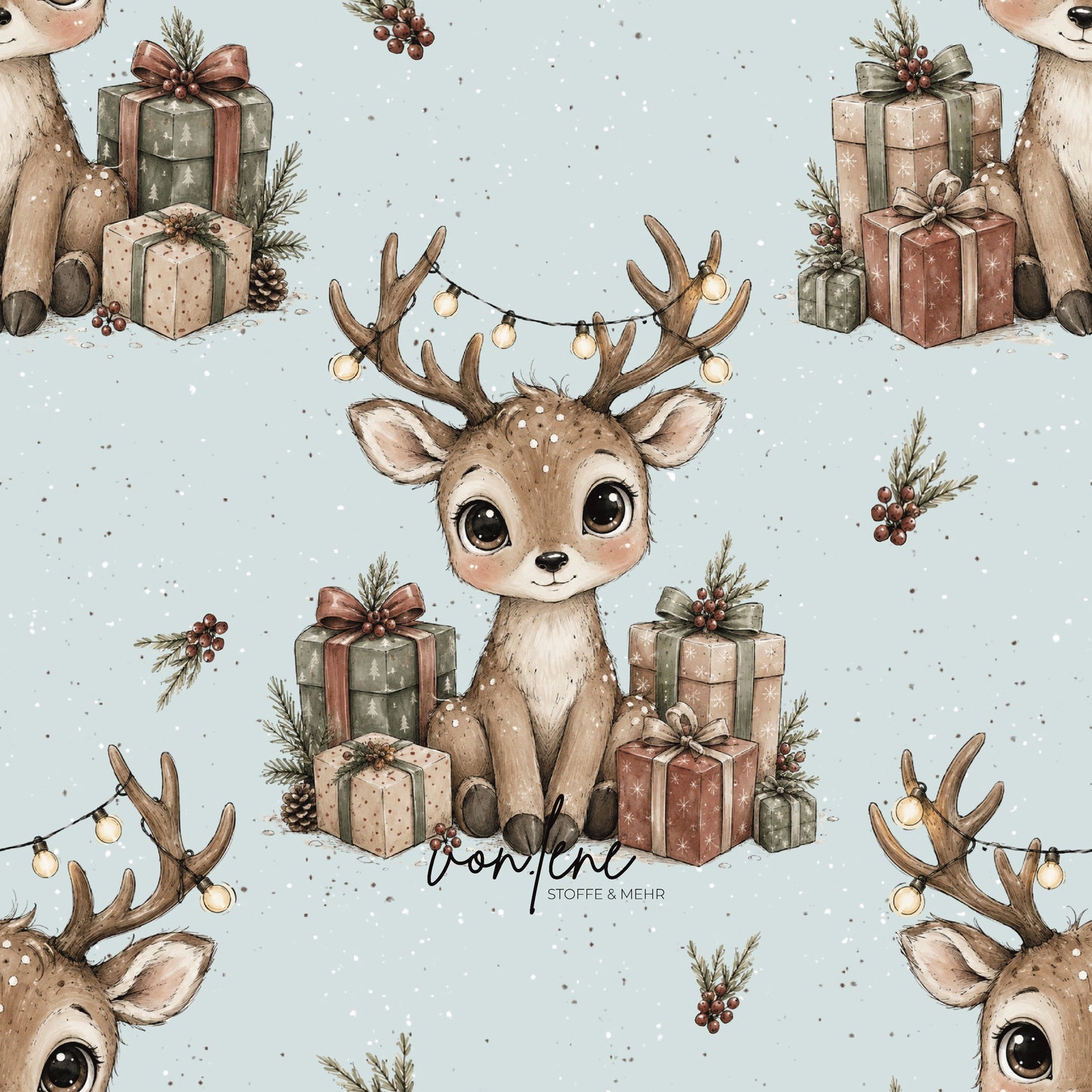 Weihnachtsreh digitales Design