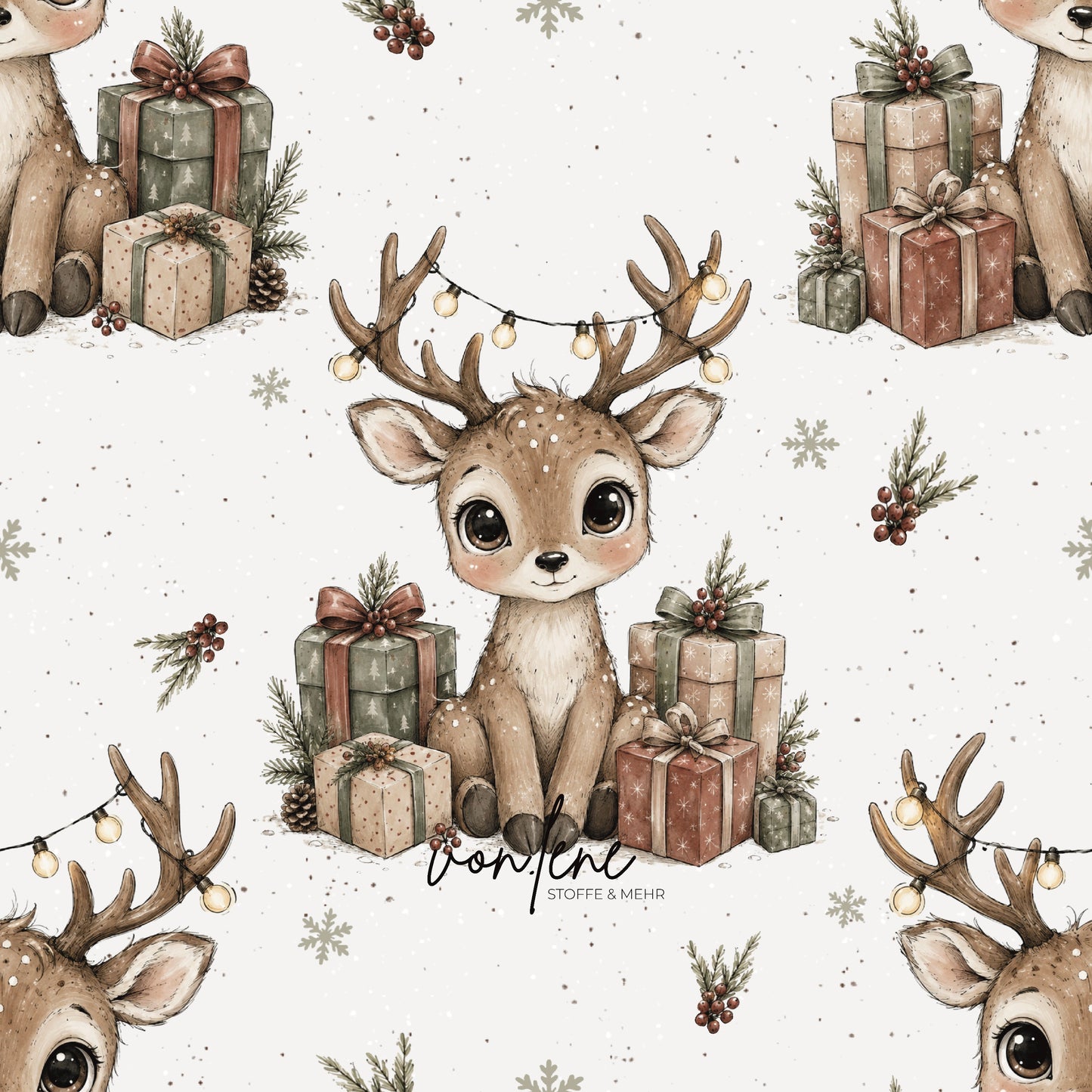 Weihnachtsreh digitales Design