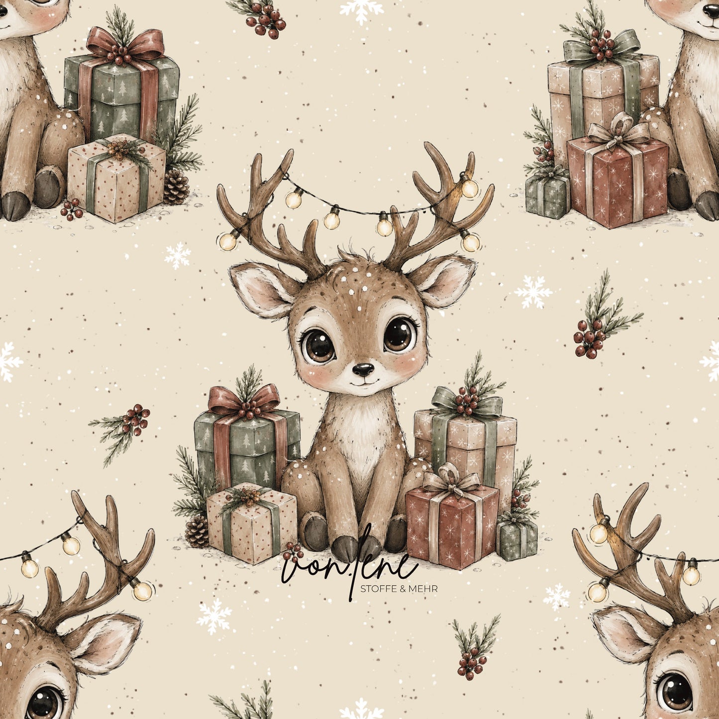 Weihnachtsreh digitales Design