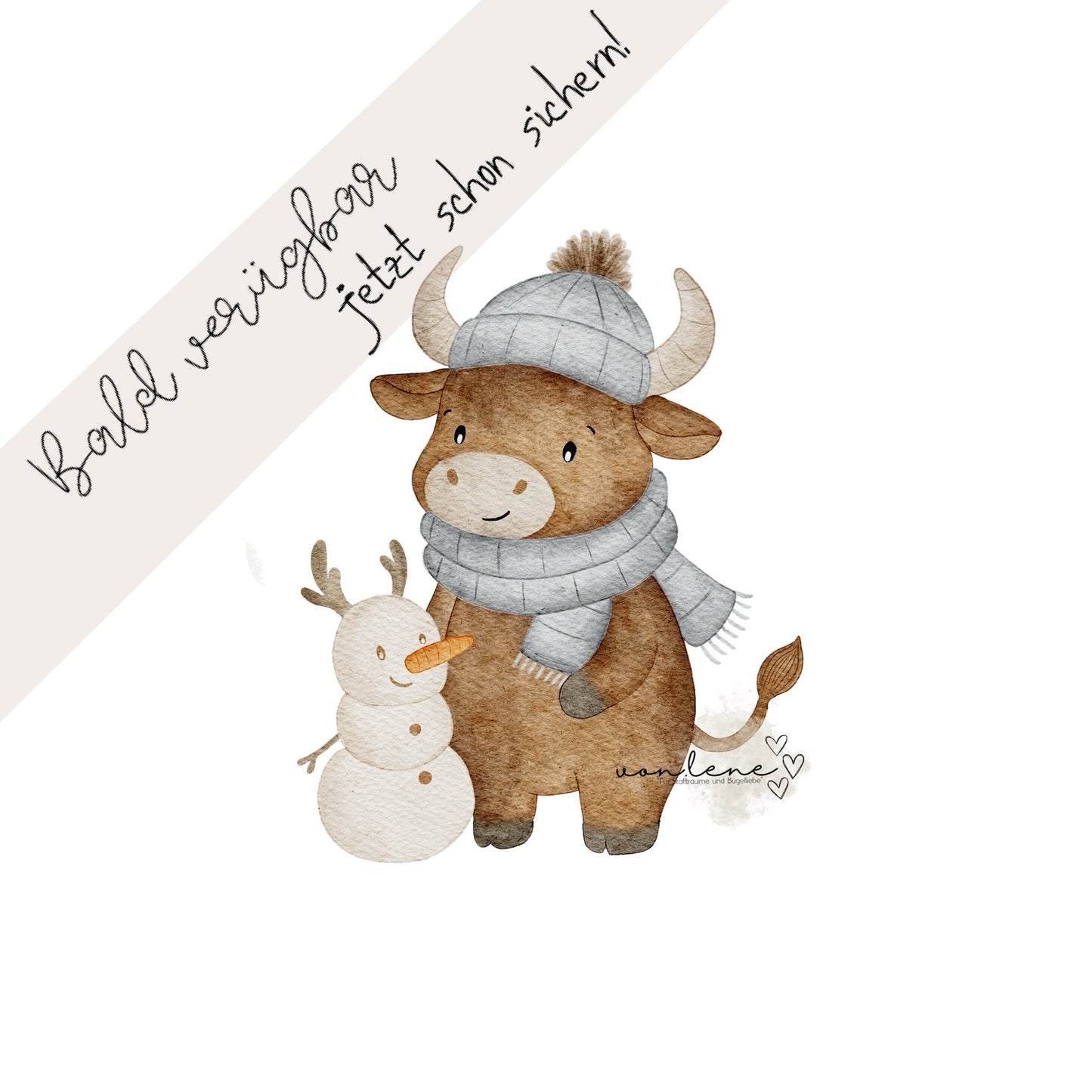 Bügelbild Schneefreunde