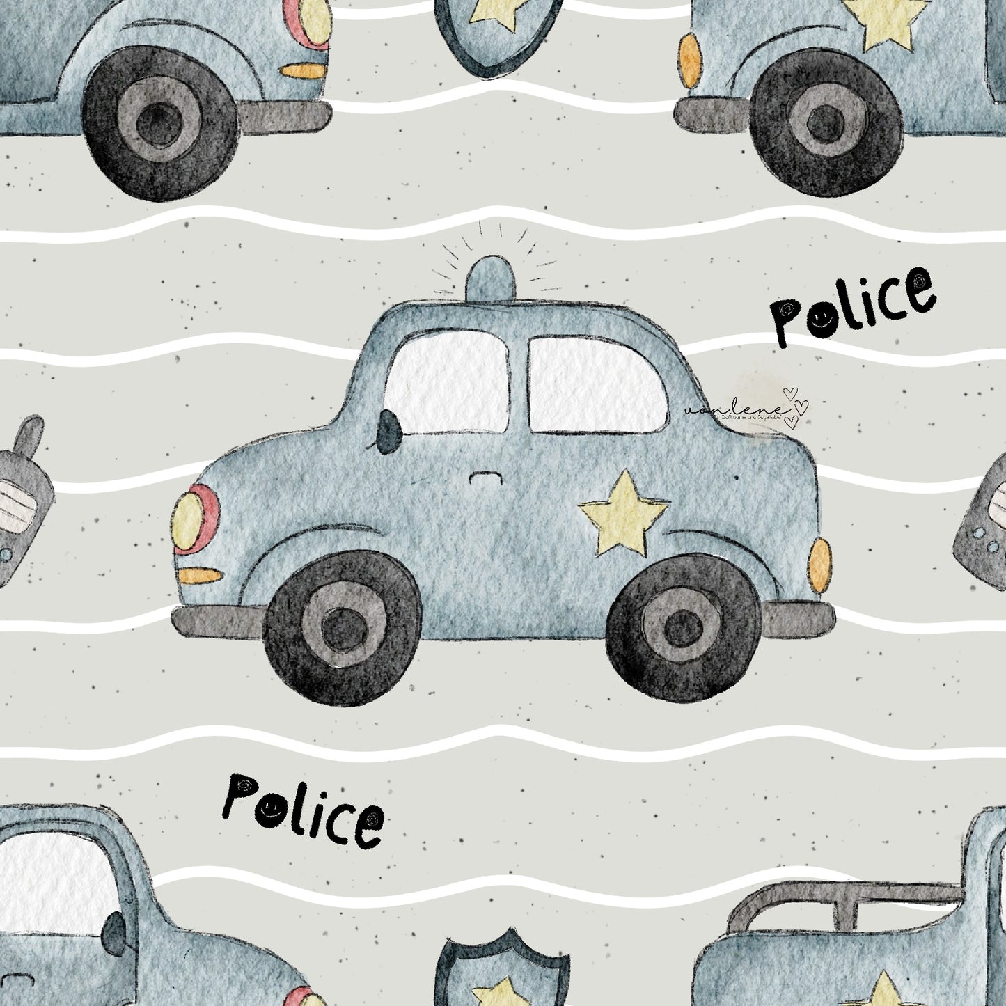 Polizeiauto digitales Design