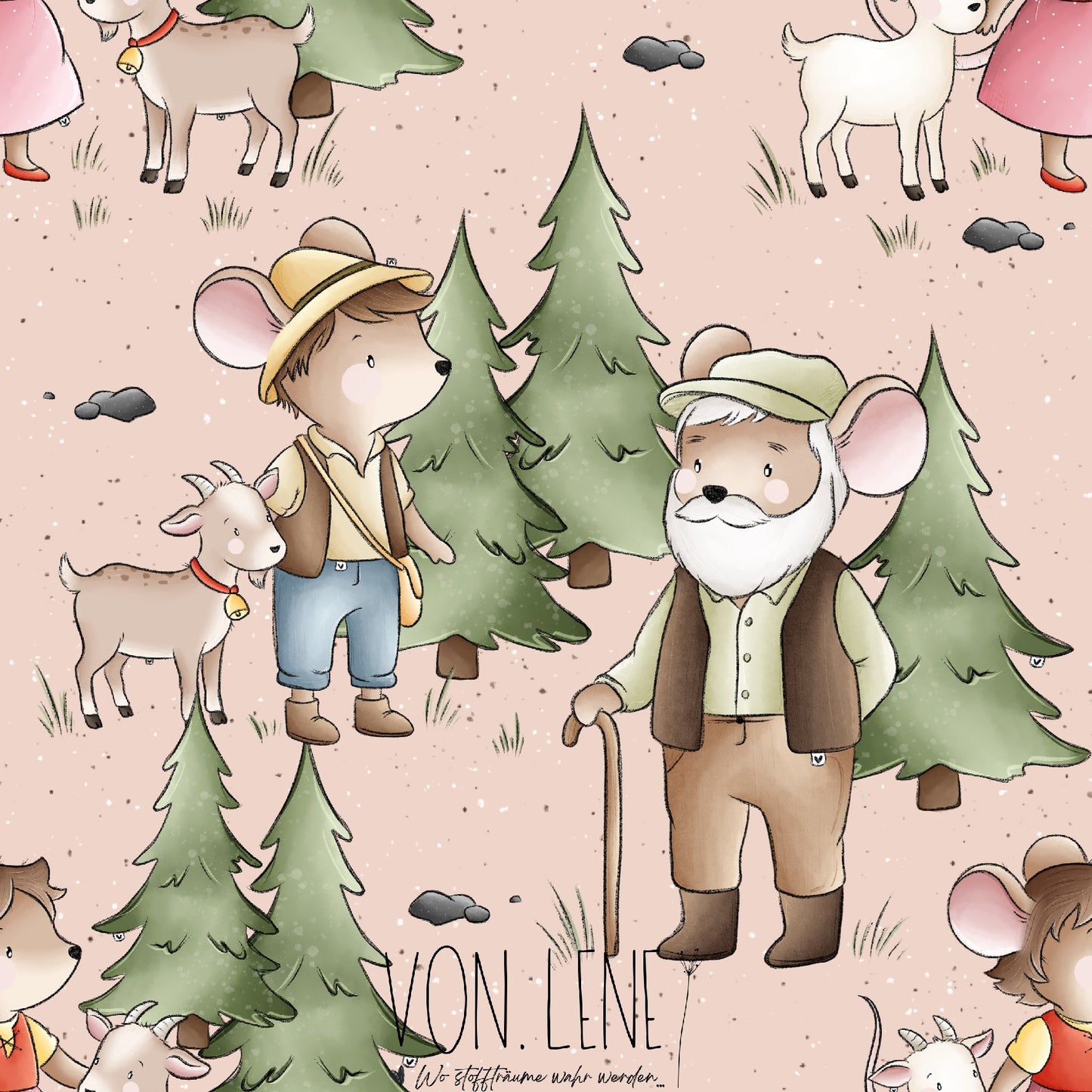 Alpenmäuse digitales Design