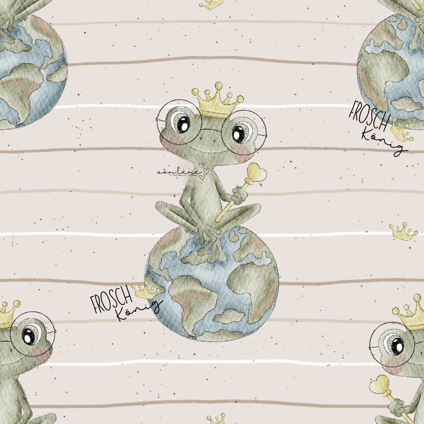 Frosch König digitales Design