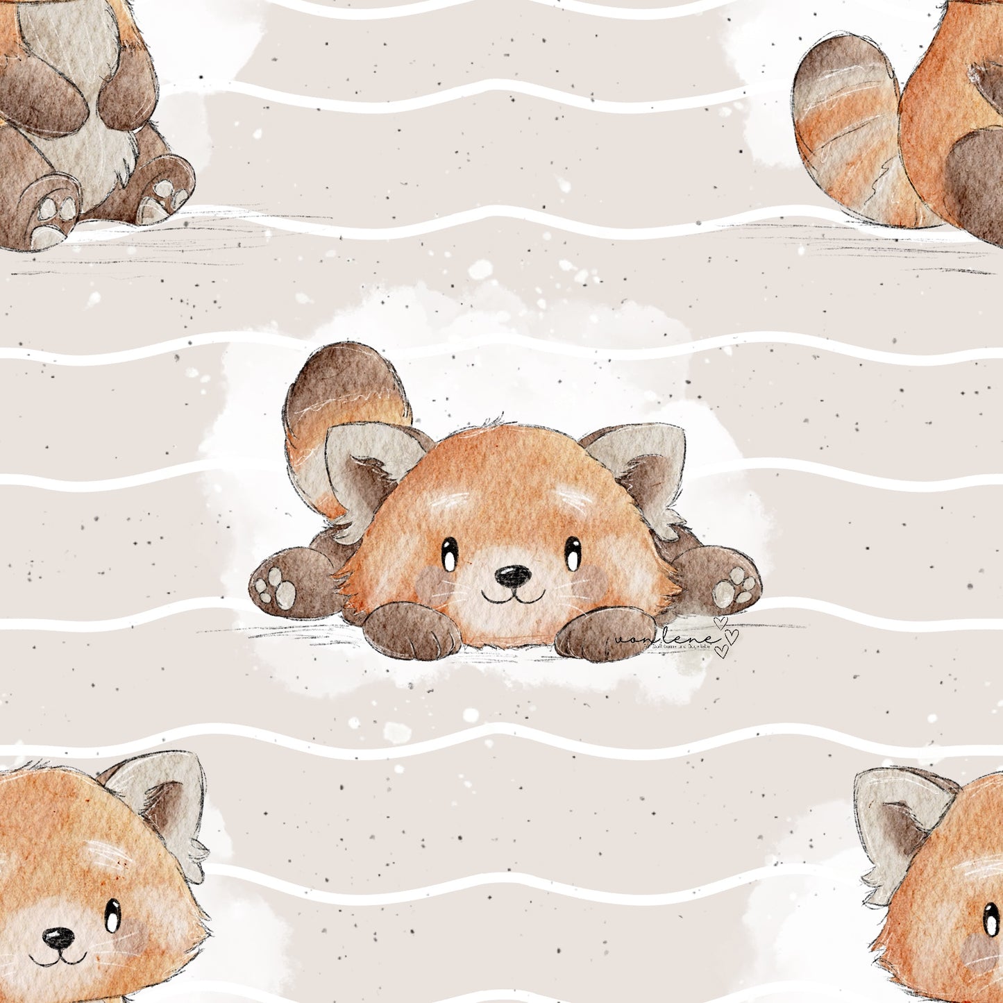 Roter Panda digitales Design