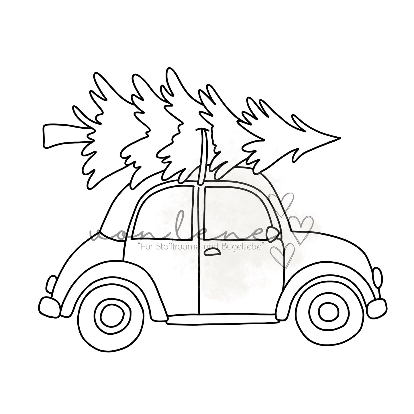 Weihnachtsauto Outline