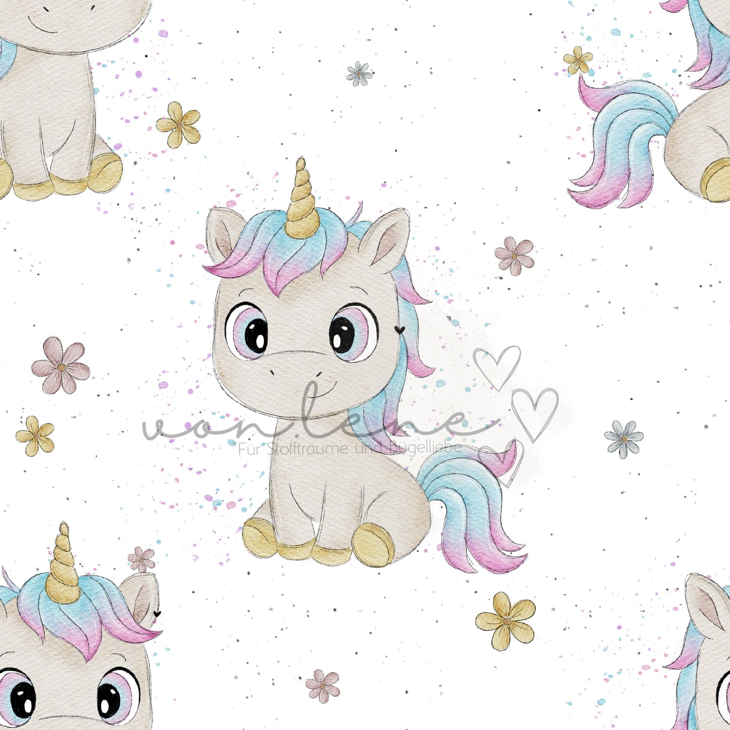 Mina das Einhorn Design Digital inkl. PNG Datei